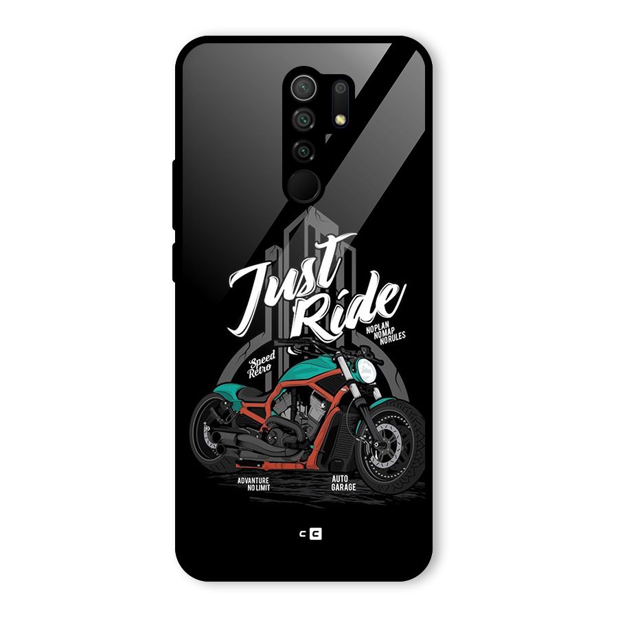 Just Ride Speed Glass Back Case for Poco M2