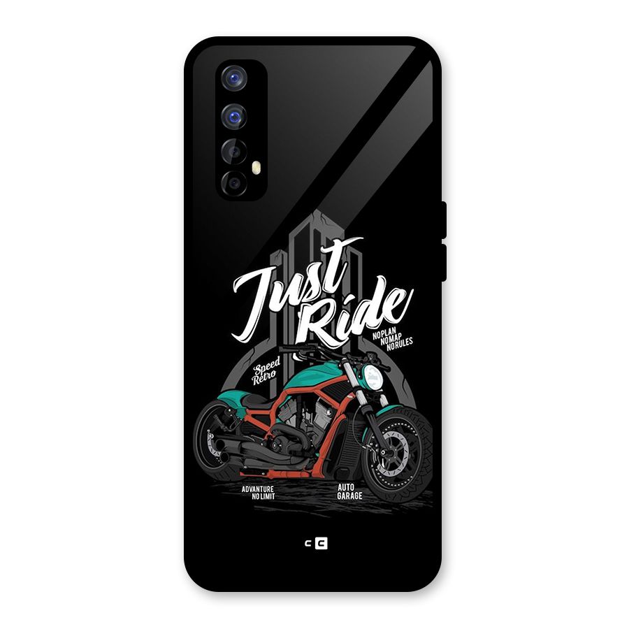 Just Ride Speed Glass Back Case for Realme 7
