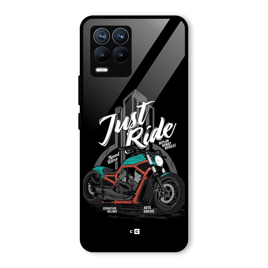 Just Ride Speed Glass Back Case for Realme 8