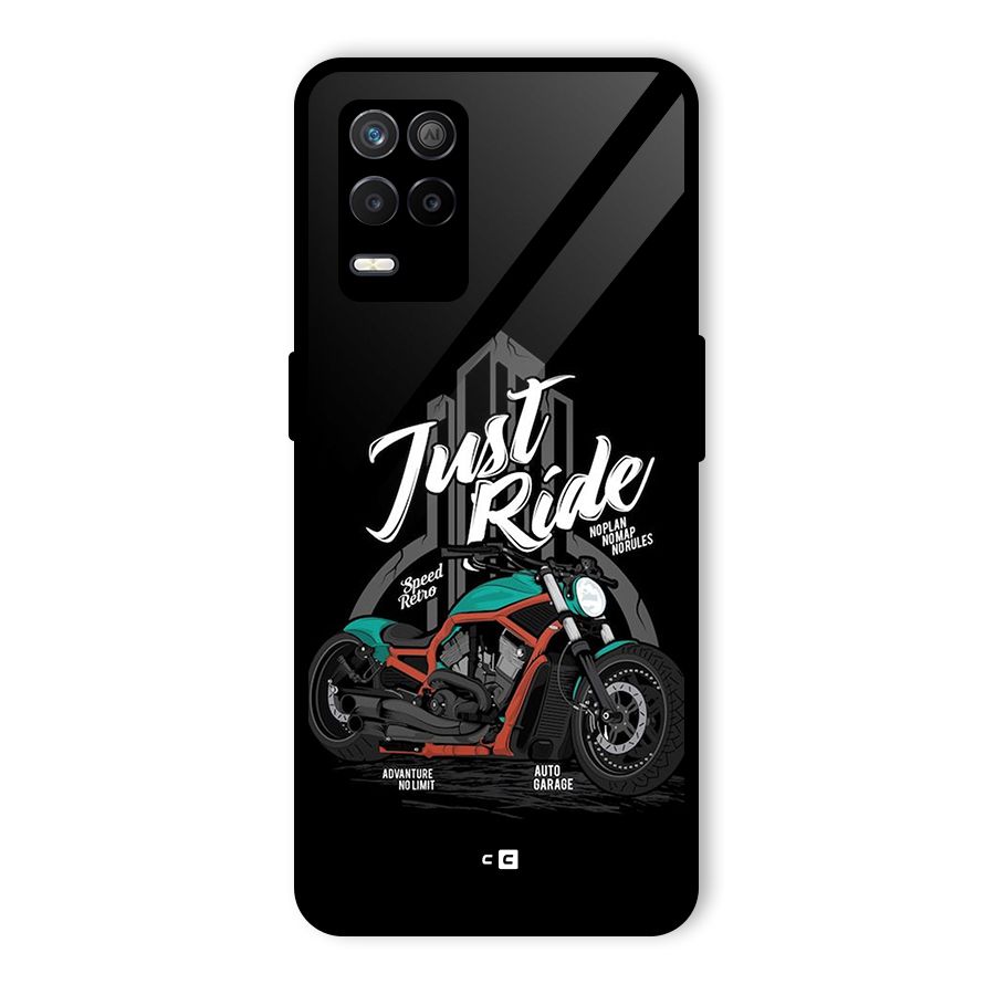 Just Ride Speed Glass Back Case for Realme 8 5G