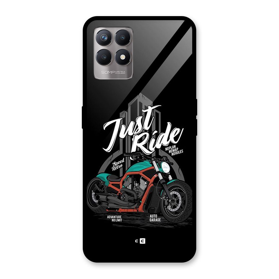 Just Ride Speed Glass Back Case for Realme Narzo 50