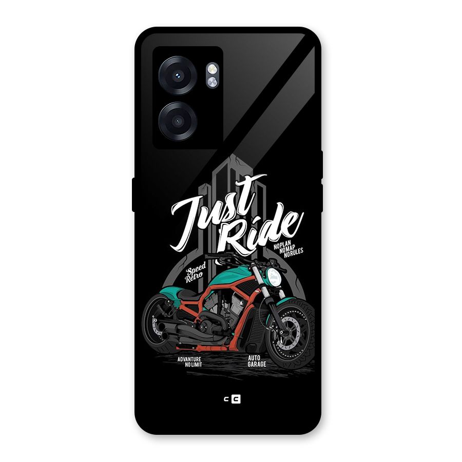 Just Ride Speed Glass Back Case for Realme Narzo 50 5G