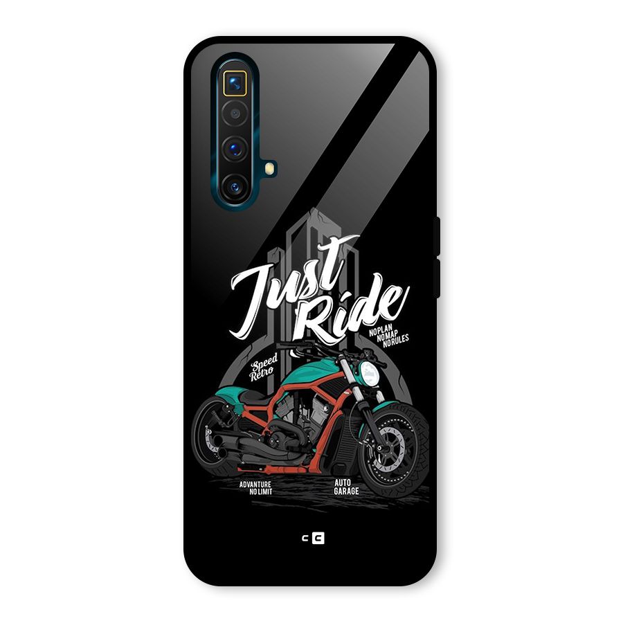 Just Ride Speed Glass Back Case for Realme X3