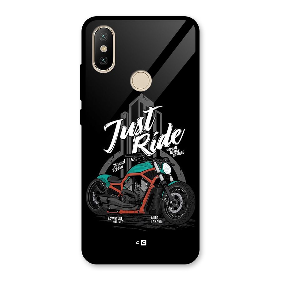 Just Ride Speed Glass Back Case for Redmi A2