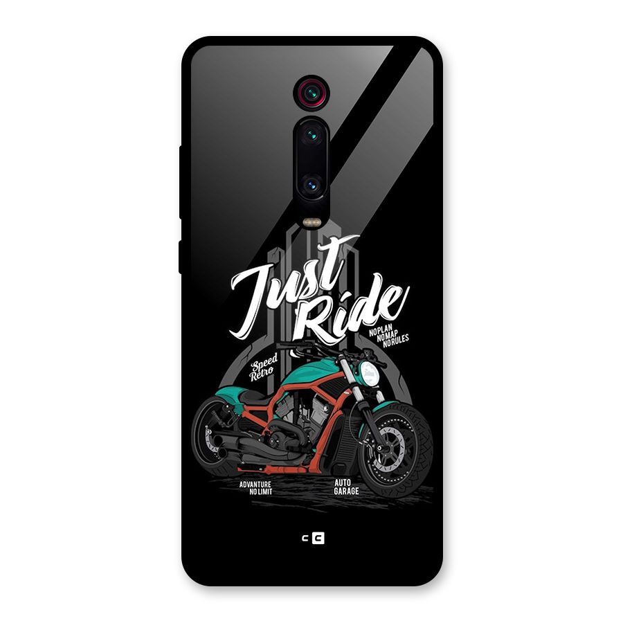 Just Ride Speed Glass Back Case for Redmi K20