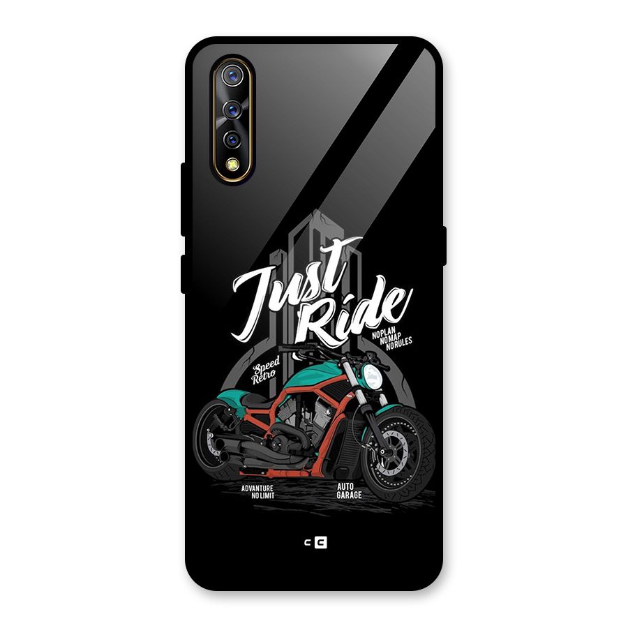 Just Ride Speed Glass Back Case for Vivo S1