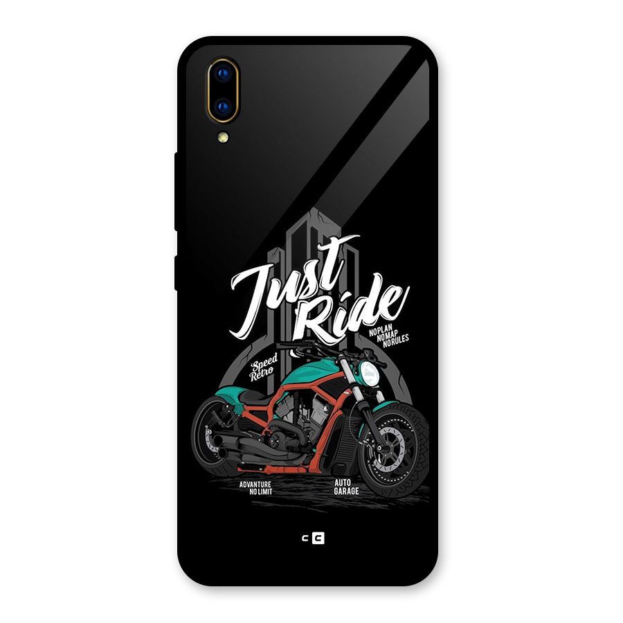 Just Ride Speed Glass Back Case for Vivo V11 Pro