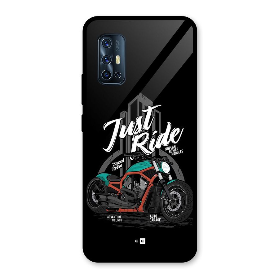 Just Ride Speed Glass Back Case for Vivo V17