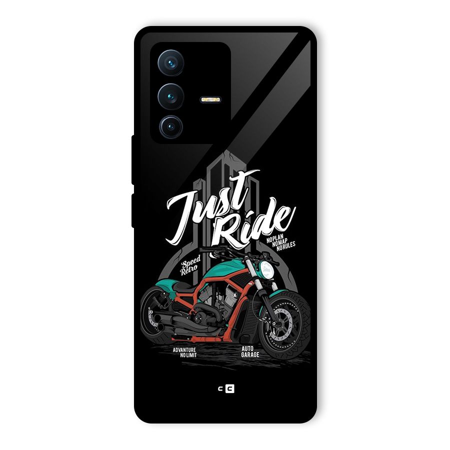Just Ride Speed Glass Back Case for Vivo V23 Pro