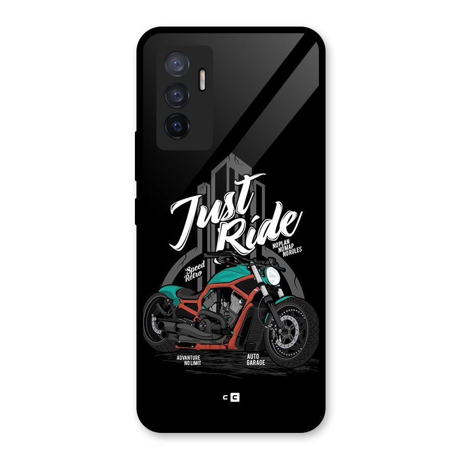 Just Ride Speed Glass Back Case for Vivo V23e
