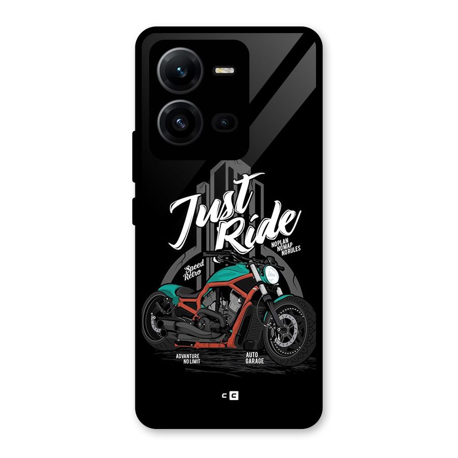 Just Ride Speed Glass Back Case for Vivo V25