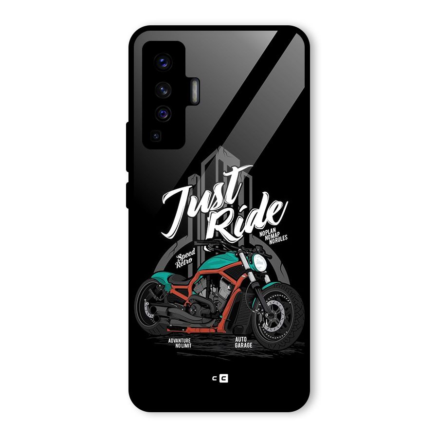 Just Ride Speed Glass Back Case for Vivo X50