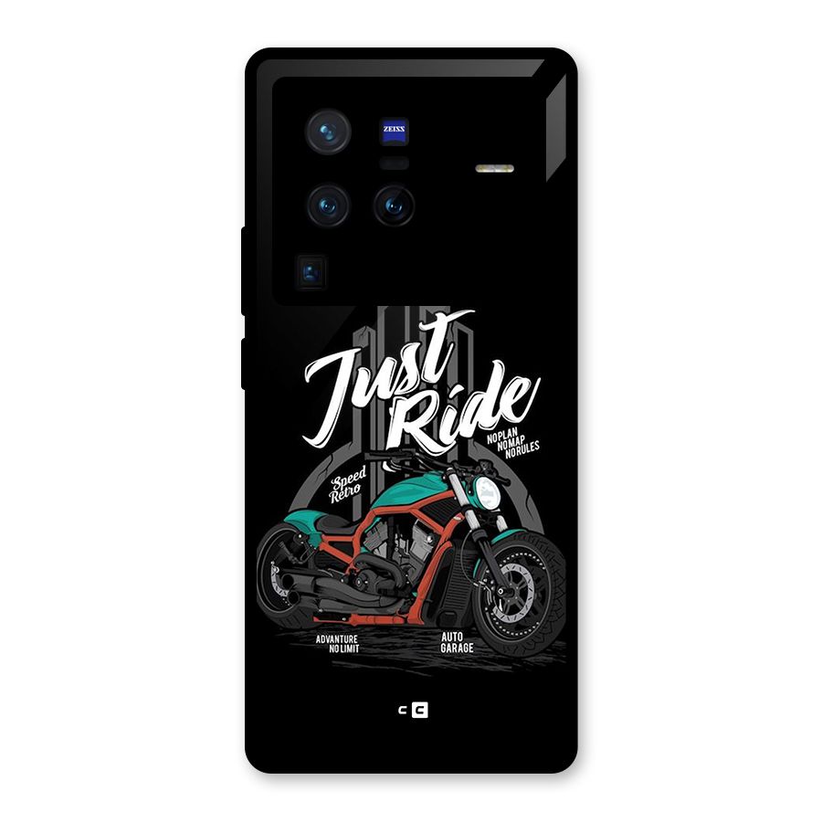 Just Ride Speed Glass Back Case for Vivo X80 Pro