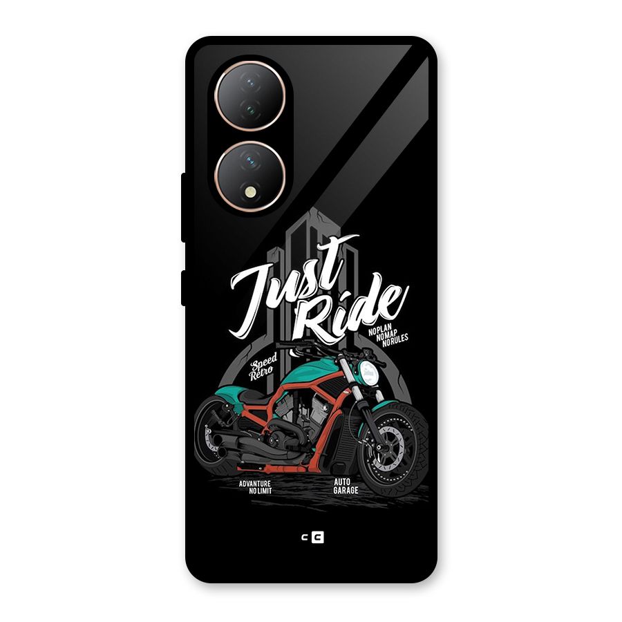 Just Ride Speed Glass Back Case for Vivo Y100