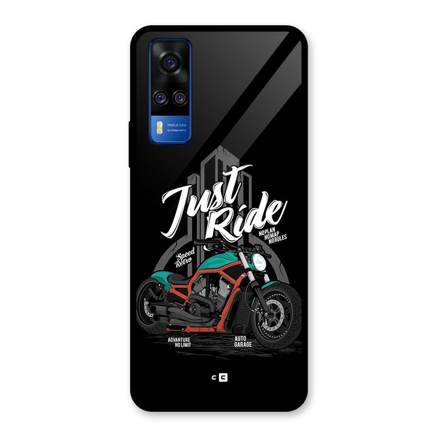Just Ride Speed Glass Back Case for Vivo Y31