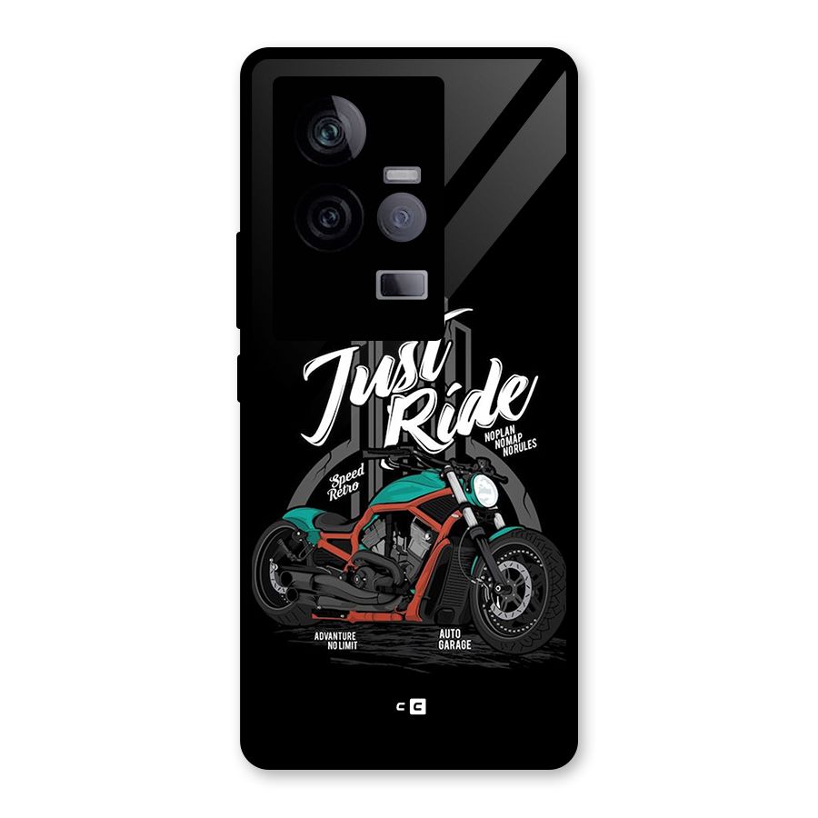 Just Ride Speed Glass Back Case for Vivo iQOO 11 5G