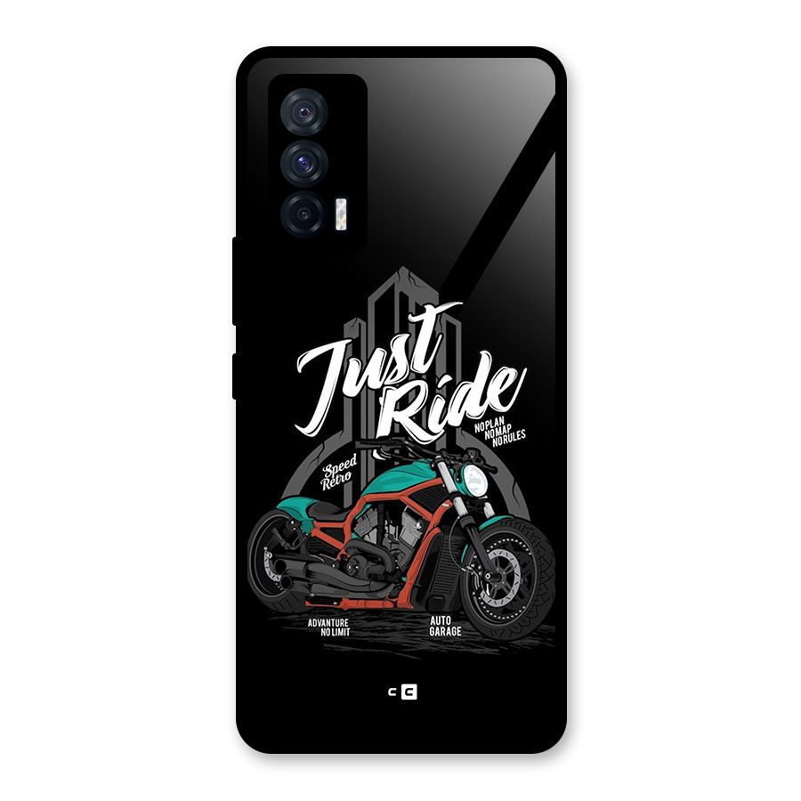 Just Ride Speed Glass Back Case for Vivo iQOO 7 5G
