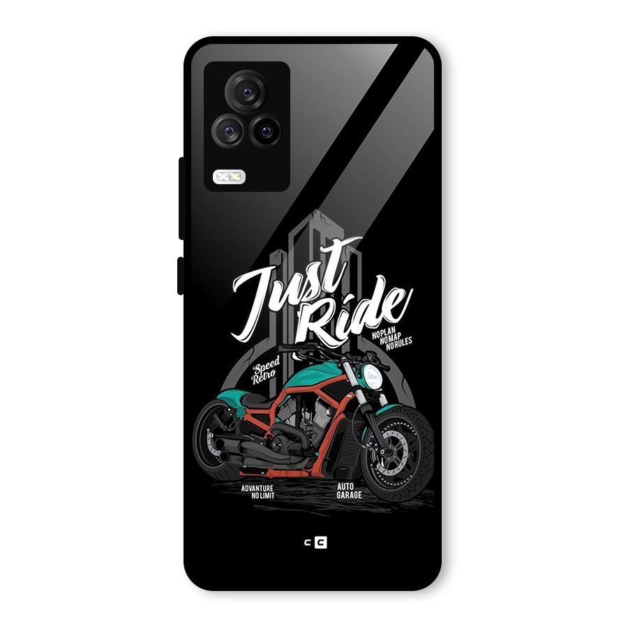 Just Ride Speed Glass Back Case for Vivo iQOO 7 Legend 5G