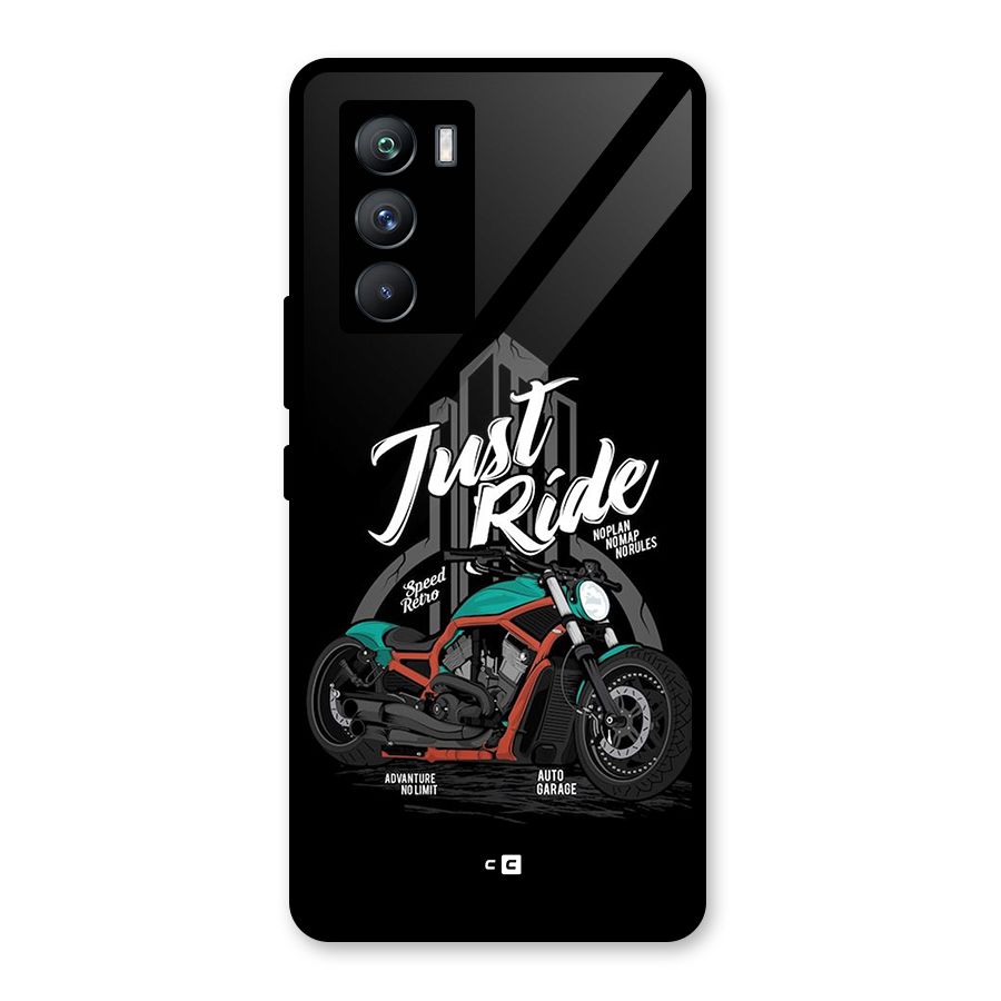 Just Ride Speed Glass Back Case for Vivo iQOO 9 SE