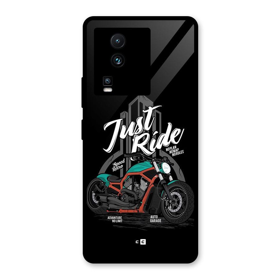 Just Ride Speed Glass Back Case for Vivo iQOO Neo 7