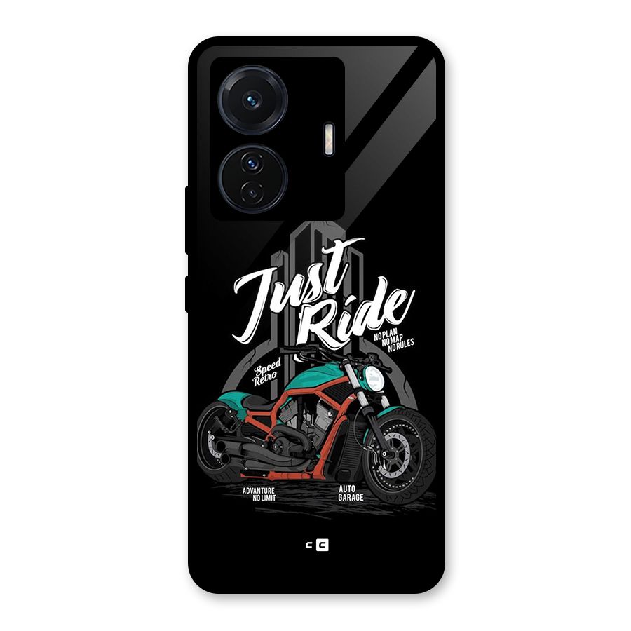 Just Ride Speed Glass Back Case for Vivo iQOO Z6 Pro