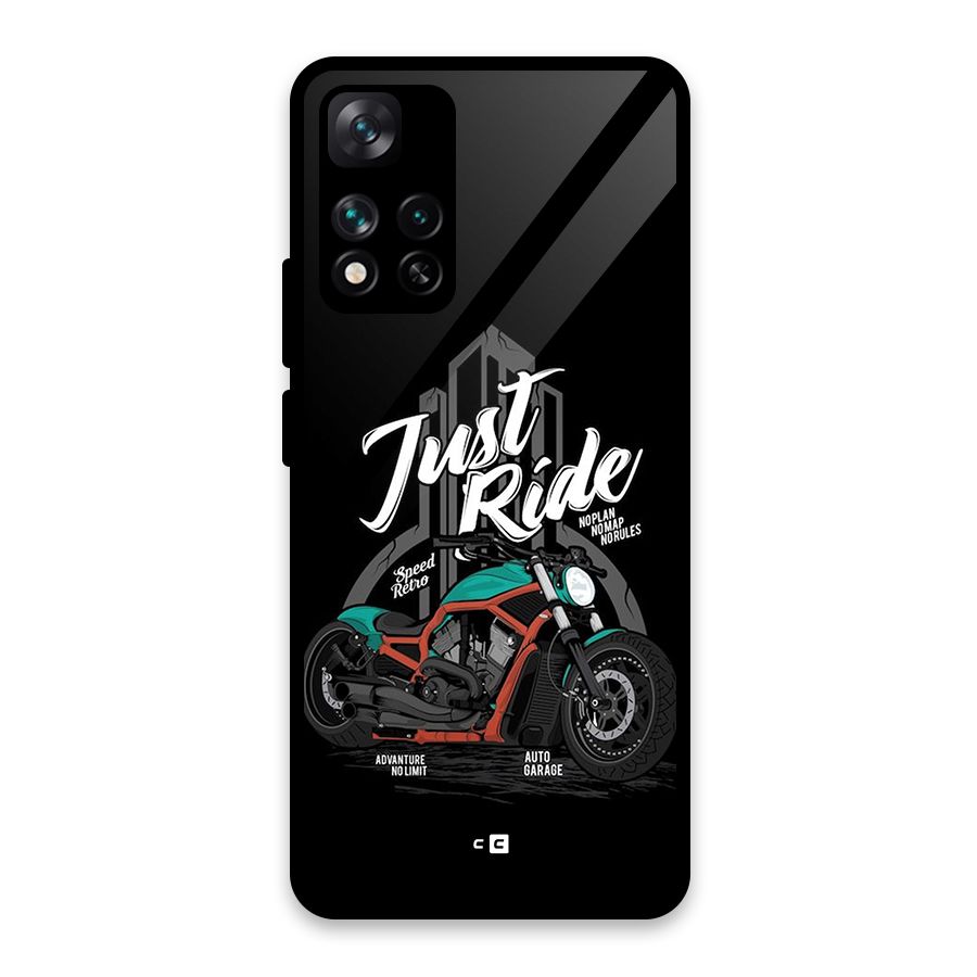 Just Ride Speed Glass Back Case for Xiaomi 11i HyperCharge 5G