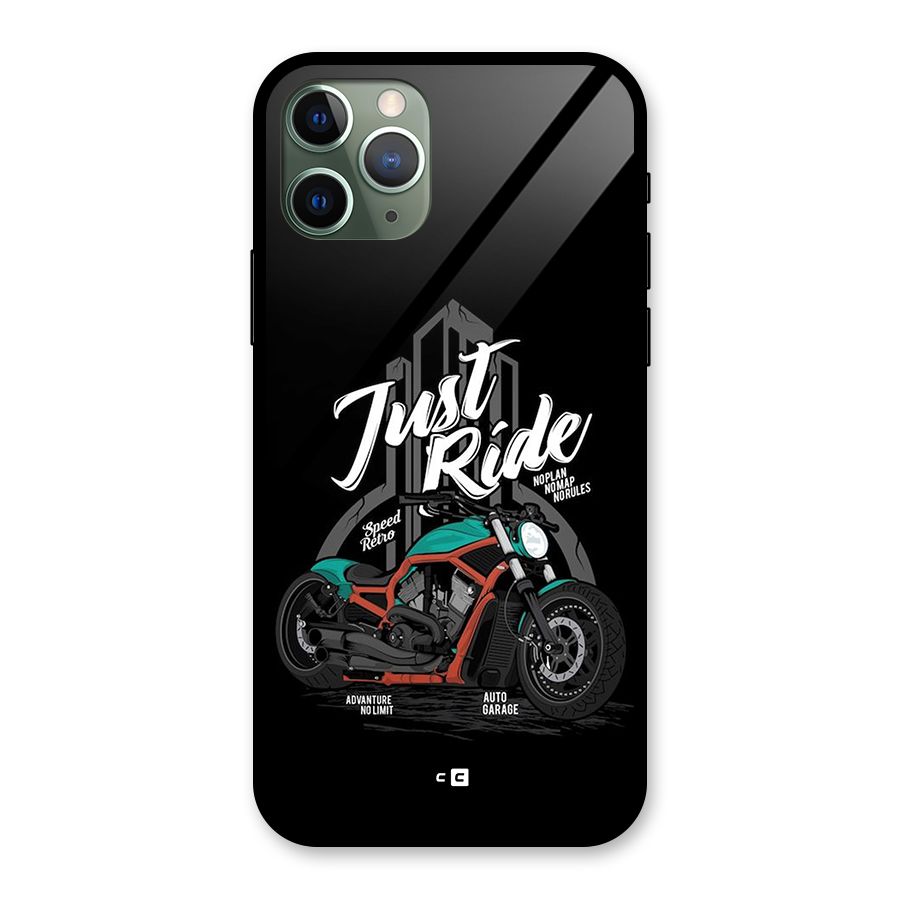 Just Ride Speed Glass Back Case for iPhone 11 Pro