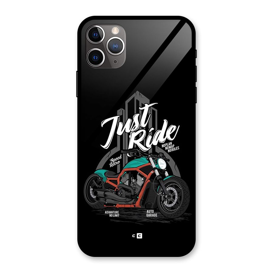 Just Ride Speed Glass Back Case for iPhone 11 Pro Max