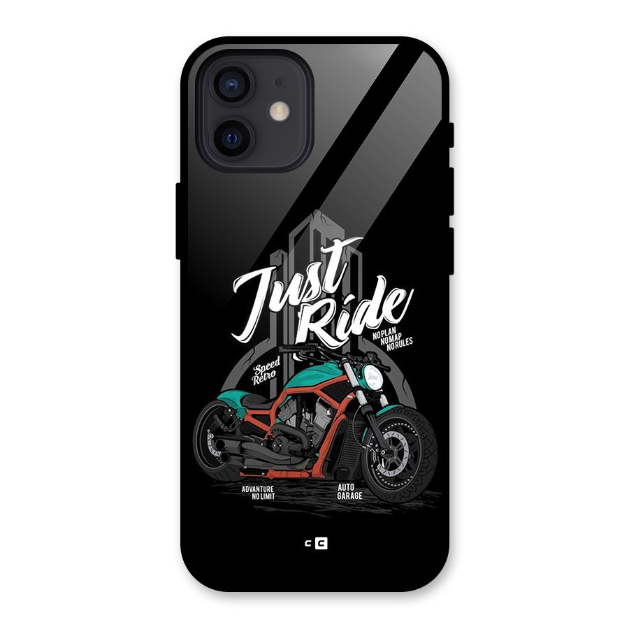 Just Ride Speed Glass Back Case for iPhone 12