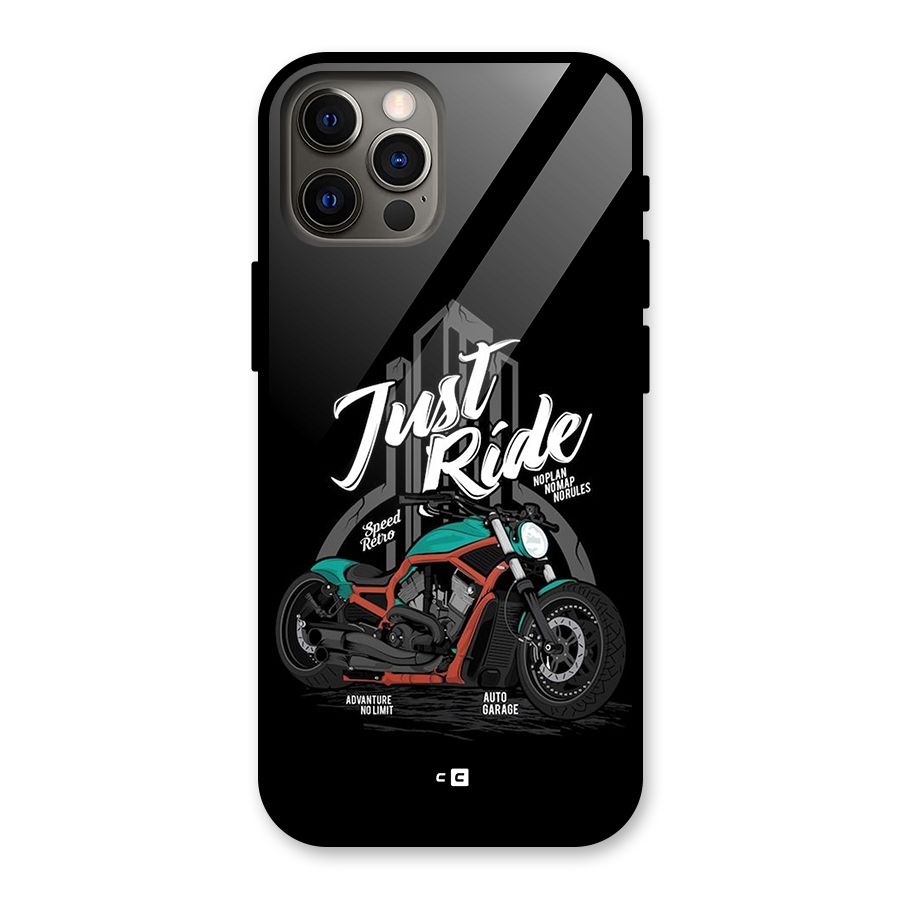 Just Ride Speed Glass Back Case for iPhone 12 Pro