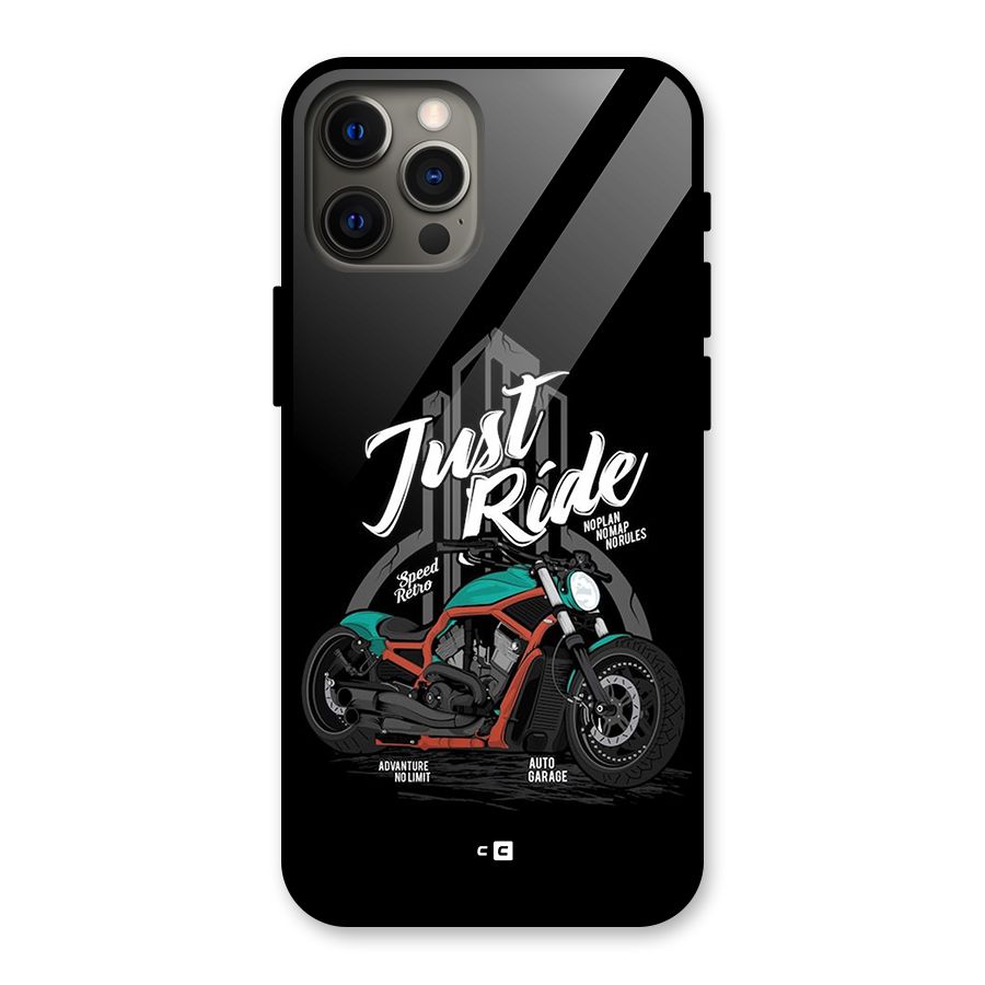 Just Ride Speed Glass Back Case for iPhone 12 Pro Max