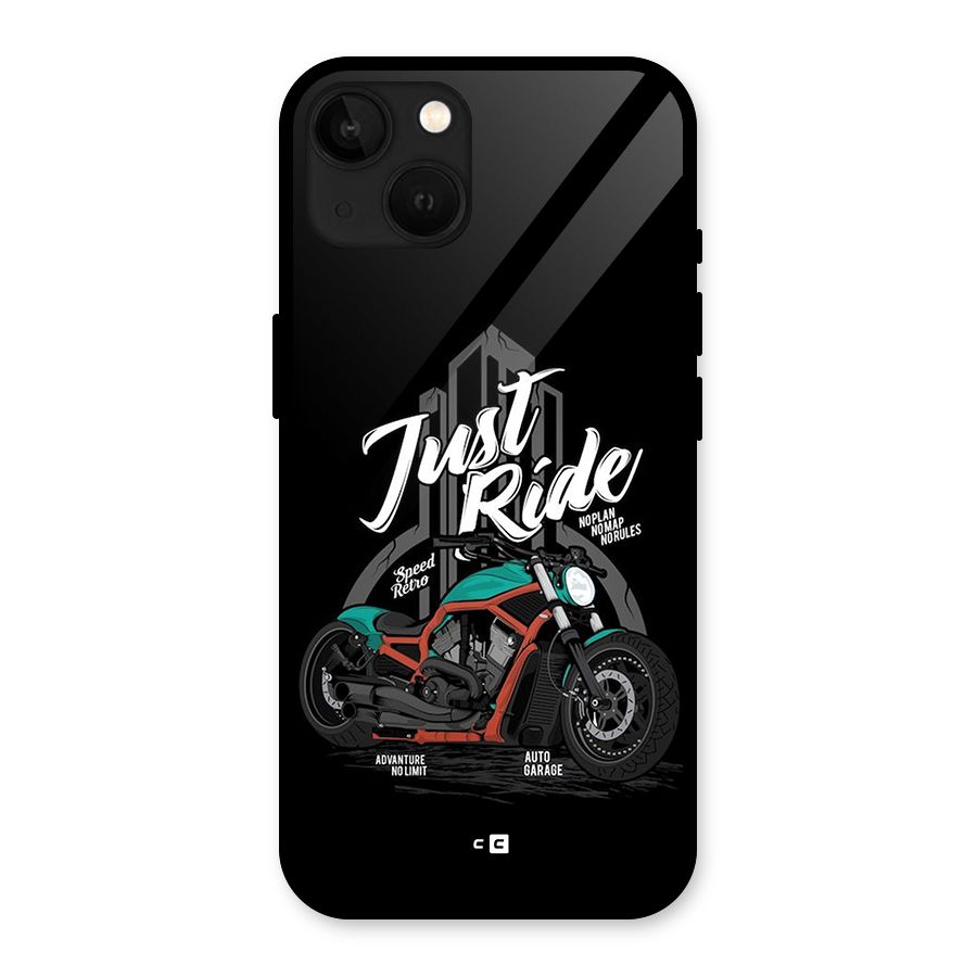 Just Ride Speed Glass Back Case for iPhone 13