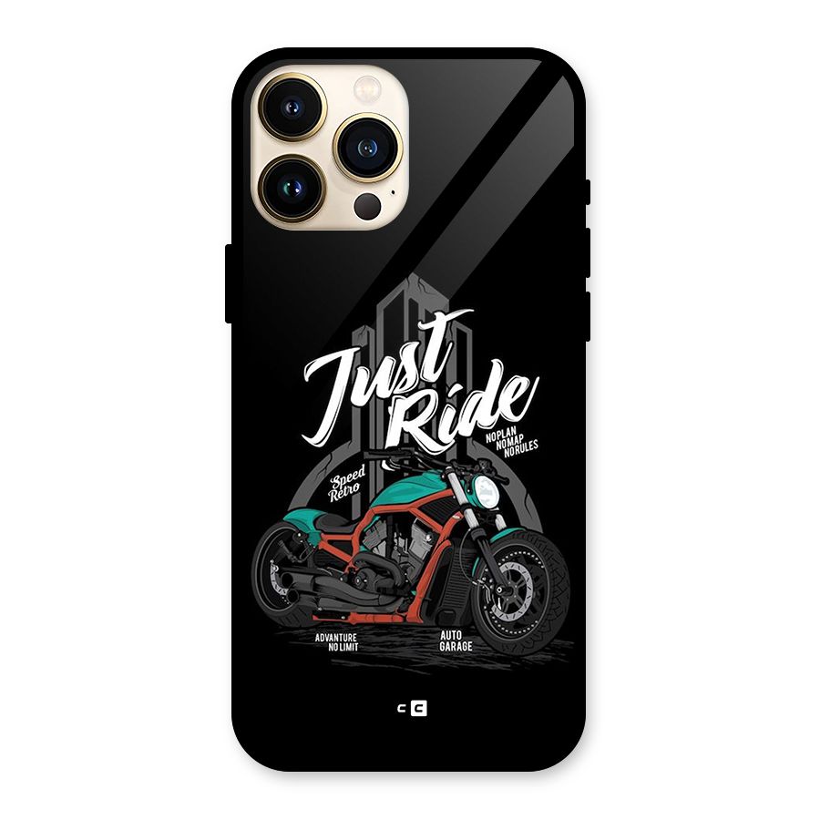 Just Ride Speed Glass Back Case for iPhone 13 Pro Max