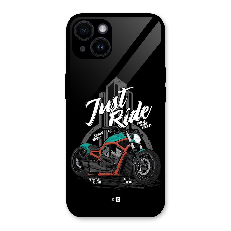 Just Ride Speed Glass Back Case for iPhone 14