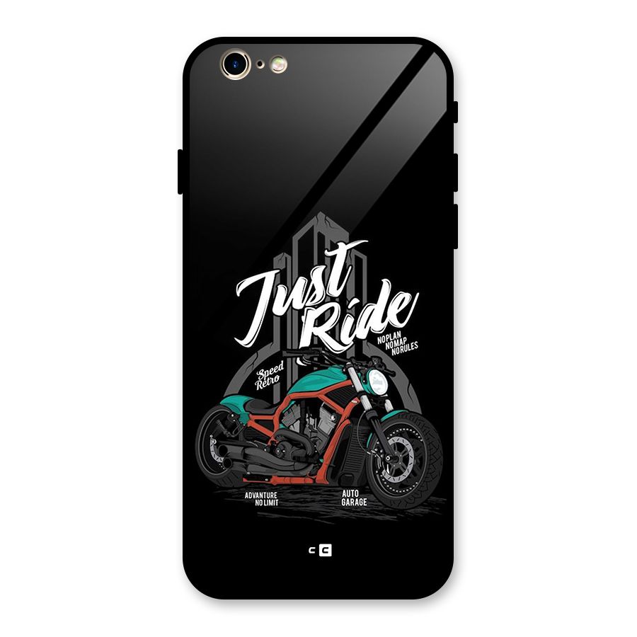 Just Ride Speed Glass Back Case for iPhone 6 6S