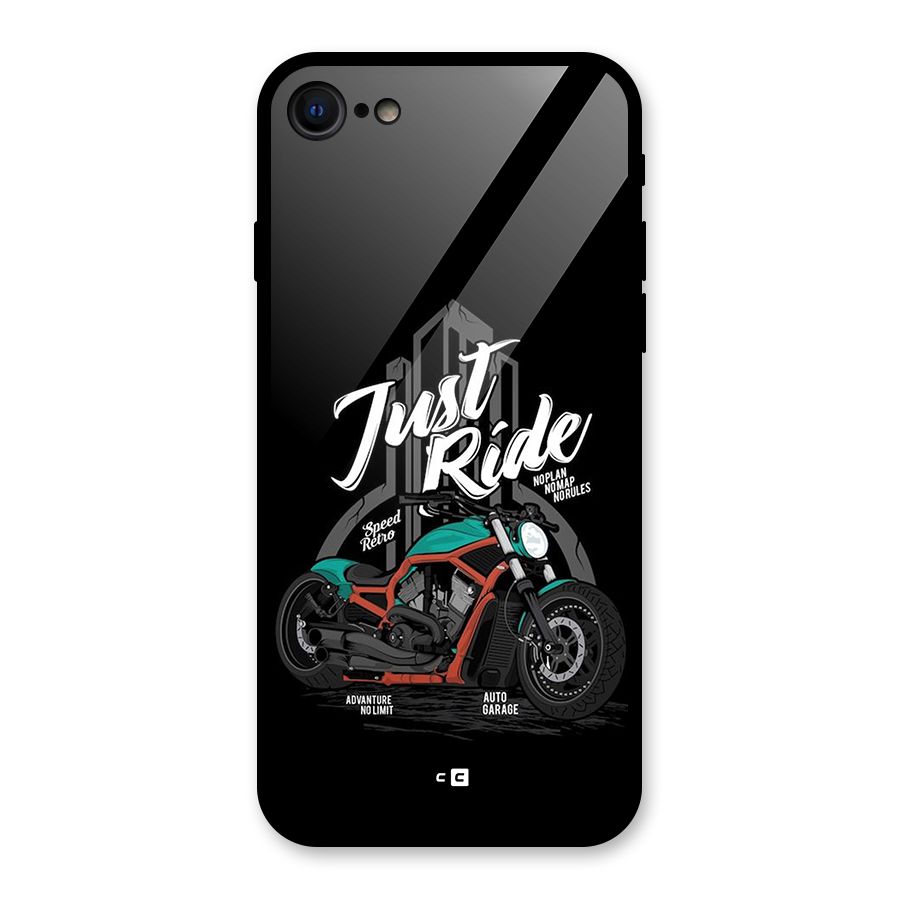Just Ride Speed Glass Back Case for iPhone 7