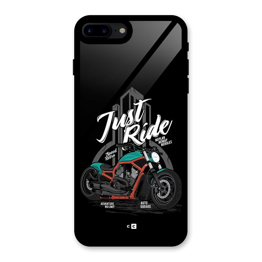 Just Ride Speed Glass Back Case for iPhone 7 Plus