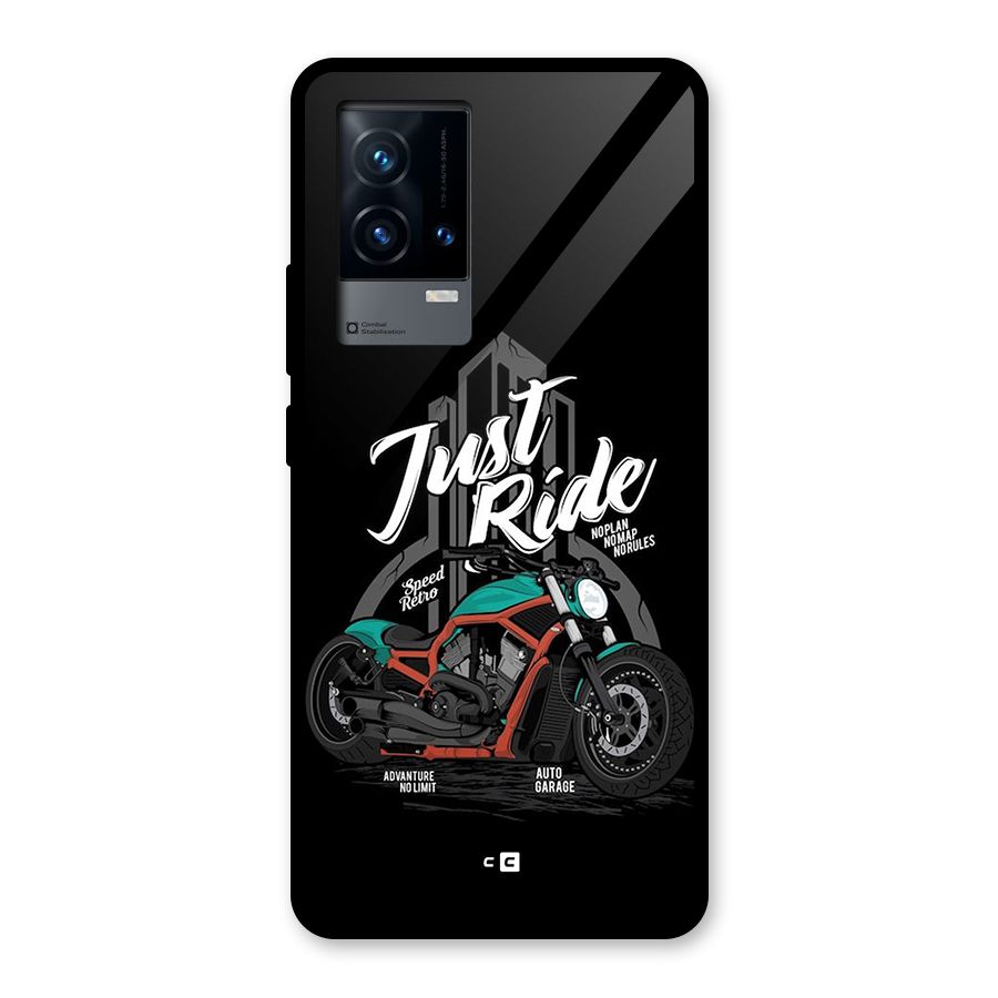 Just Ride Speed Glass Back Case for iQOO 9 5G