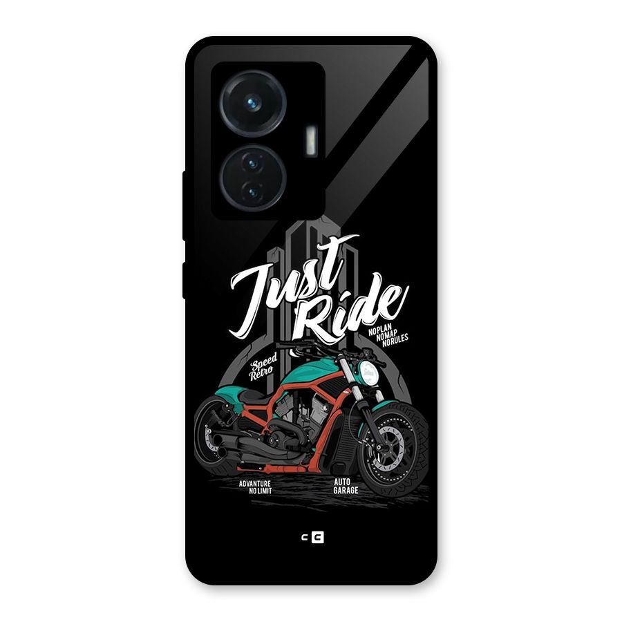 Just Ride Speed Glass Back Case for iQOO Z6 44W