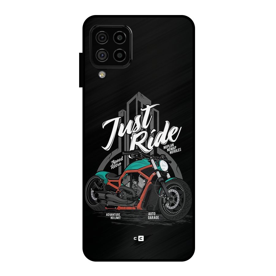 Just Ride Speed Metal Back Case for Galaxy A22 4G