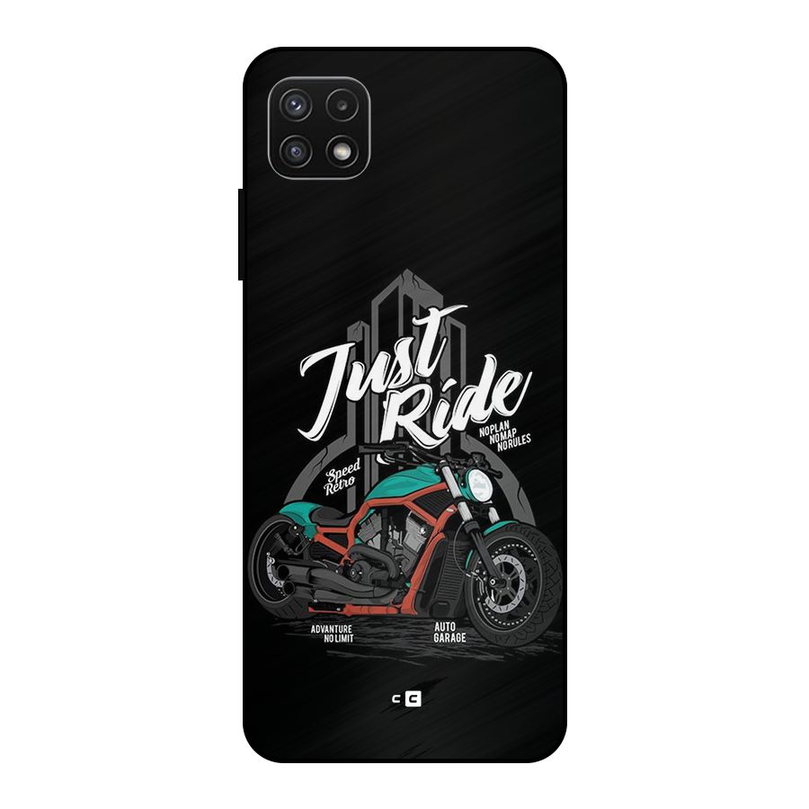 Just Ride Speed Metal Back Case for Galaxy A22 5G