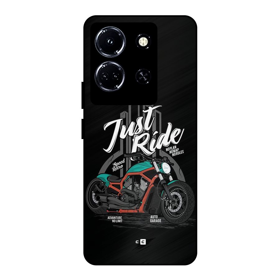 Just Ride Speed Metal Back Case for Infinix Note 30 5G
