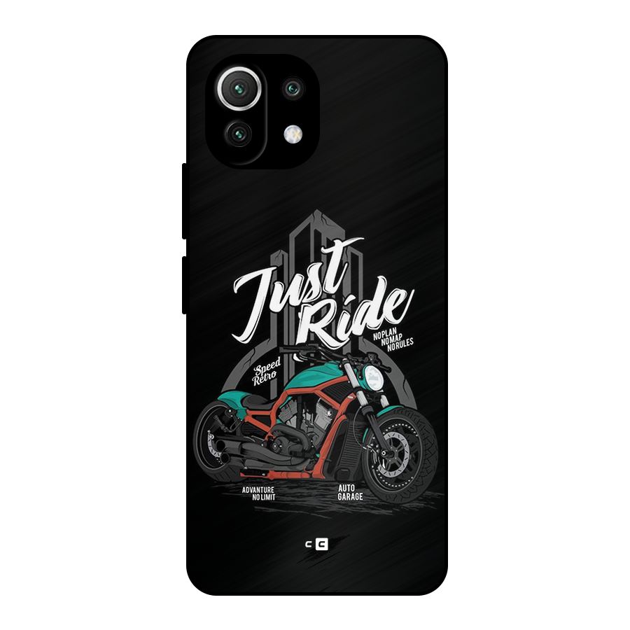 Just Ride Speed Metal Back Case for Mi 11 Lite