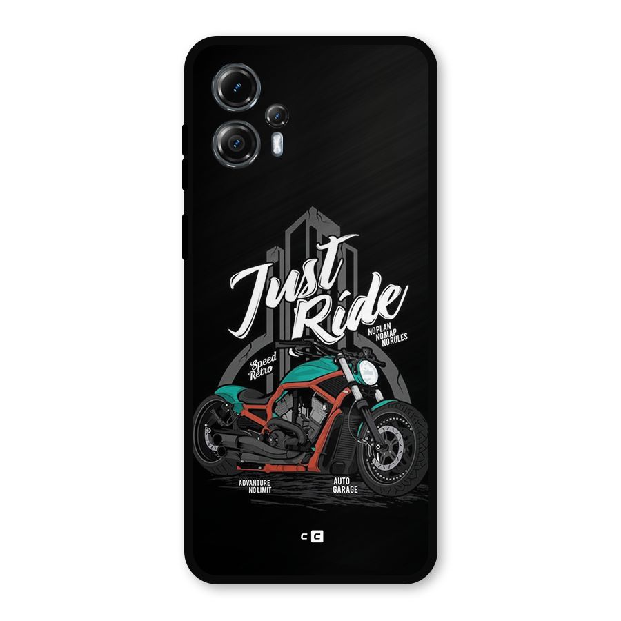 Just Ride Speed Metal Back Case for Moto G13