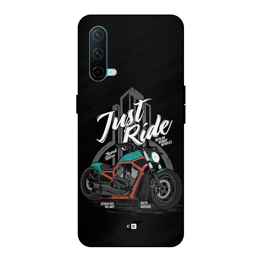 Just Ride Speed Metal Back Case for OnePlus Nord CE 5G