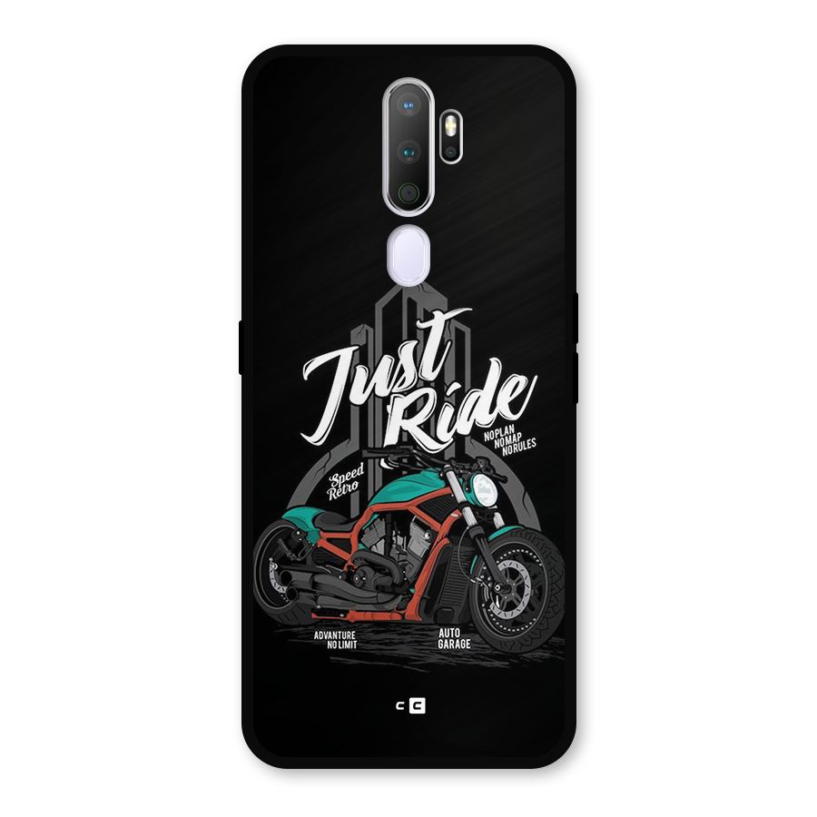Just Ride Speed Metal Back Case for Oppo A9 (2020)