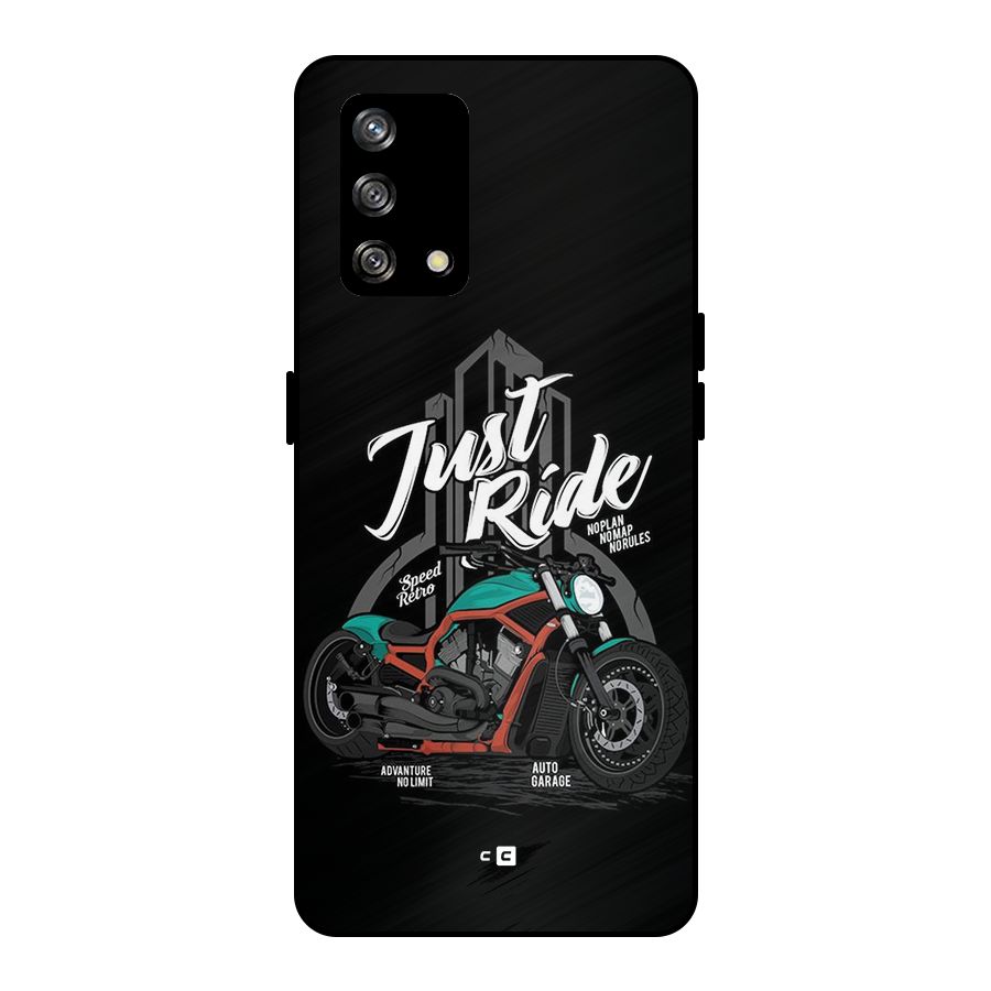 Just Ride Speed Metal Back Case for Oppo F19