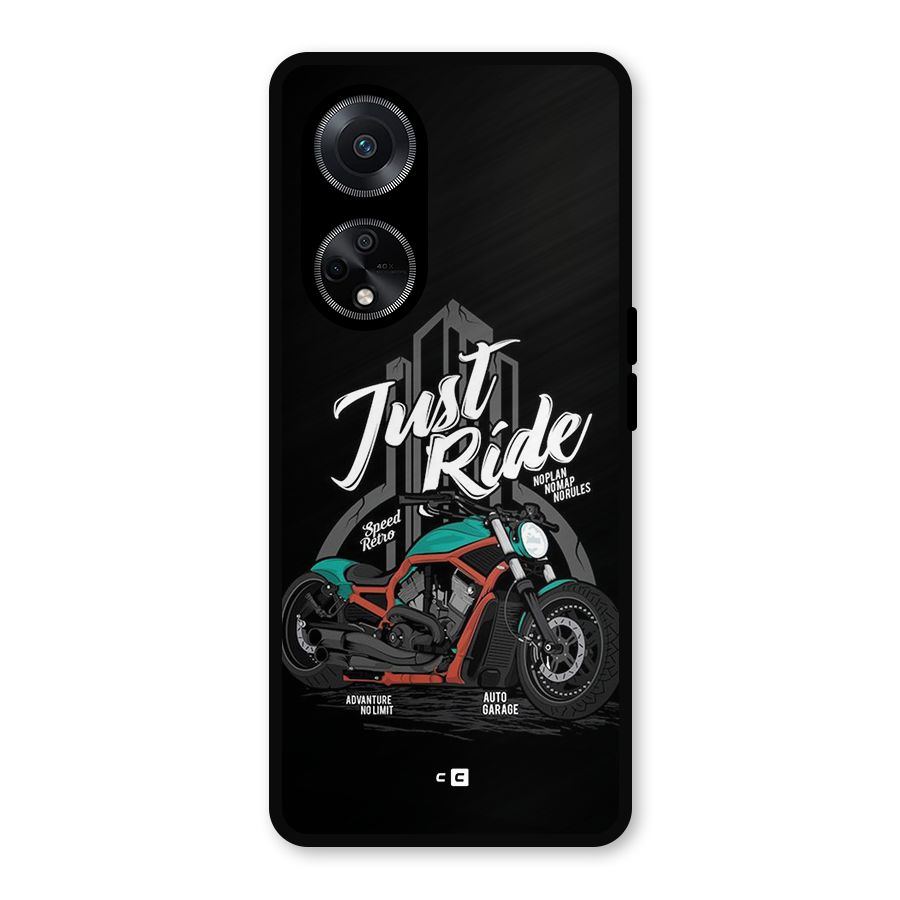 Just Ride Speed Metal Back Case for Oppo F23
