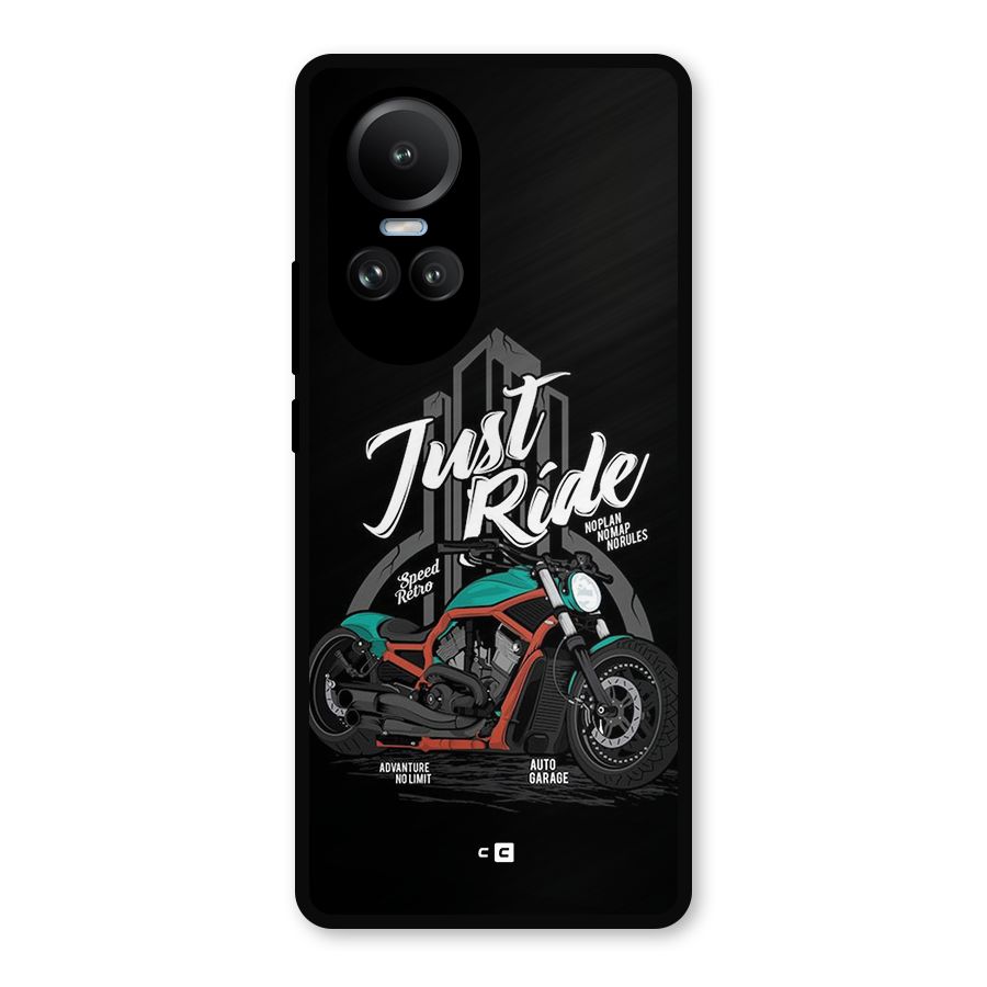 Just Ride Speed Metal Back Case for Oppo Reno10 Pro