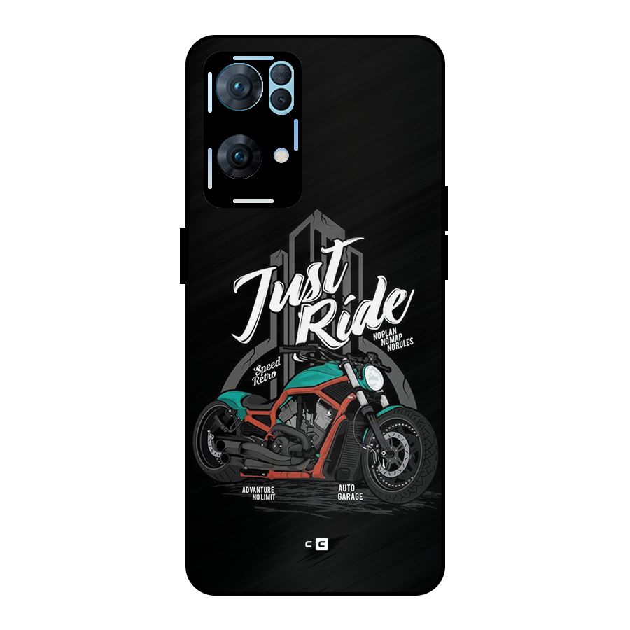 Just Ride Speed Metal Back Case for Oppo Reno7 Pro 5G
